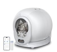 LeadGoods Arenero autolimpiable para Gatos, 10 sensores, Control de Peso, eliminación de olores, Control de aplicación, Caja de Arena autolimpiante, Comodidad para su Gato, fácil de Usar, higiénica
