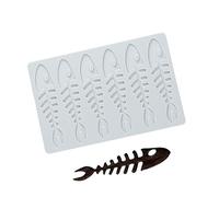 Leadigol Molde de silicona de encaje con forma de pez, molde hueco para caramelos, moldes de chocolate, fondant de encaje, molde de arcilla para chocolate