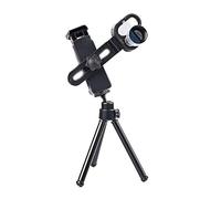 Leadigol Pequeño telescopio monocular portátil de mano mini monocular con adaptador para smartphone, monoculares de bolsillo para observación de aves, senderismo, camping