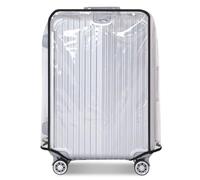Leadigol Protectores de PVC transparente para maleta, protector de equipaje de 18 pulgadas, funda transparente impermeable para maleta, cubierta de maleta rodante, cubierta a prueba de polvo, Claro,
