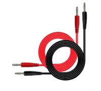 Leads, 2Pcs 4mm Banana a para Alligator Clips para Multímetro P1041 Rojo Negro 1M Cable Set para Pruebas Electrónicas de la Escuela de Laboratorio (P1041)