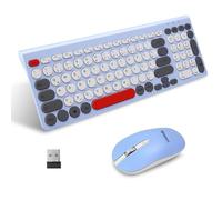 LeadsaiL, Juego de ratón de Teclado inalámbrico, ratón ergonómico y Teclado, Teclado y ratón inalámbricos para PC, diseño alemán QWERTZ, Teclas silenciosas de Teclado y ratón, PC MacOS, Ordenador