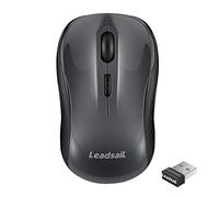LeadsaiL Ratón inalámbrico, silencioso, 2,4 G, USB, Mini ratón óptico ambidiestro, 1600 dpi con 3 Niveles Ajustables para Windows 10/8/7/XP/Mac/MacBook Pro/Air/HP/Lenovo