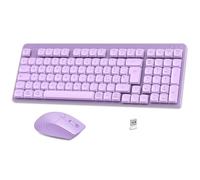 LeadsaiL Tastiera e Mouse Meccanica Wireless, Basso Profilo Switch Rossi Tastiera Senza Fili con ricevitore 2.4G, 96% Keyboard, 98 Tasti, Silenzioso, Italian QWERTY per PC Mac/Windows