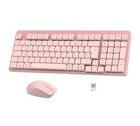 LeadsaiL Tastiera e Mouse Meccanica Wireless FA98, Basso Profilo Switch Rossi Tastiera Senza Fili con ricevitore 2.4G, 96% Keyboard, 98 Tasti, Silenzioso, Italian QWERTY per PC Mac/Windows