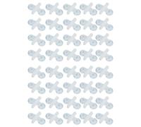 LEADSDGE 40 clips divisores de PVC para peceras, clip de fijación con ventosas fuertes en blanco o negro, clip divisor de acuario para tanques de vidrio acrílico