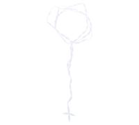 LEADSDGE Cadena de rosario de nudo cruzado tejida a mano, elegante collar de algodón, accesorio de joyería para paz espiritual uso diario