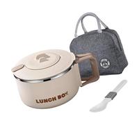 LEADSDGE Caja de alimentos de acero inoxidable de gran tamaño con función de calefacción por microondas y sistemas de drenaje ventilados, caja Bentos de gran capacidad