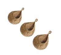 LEADSDGE Cesta colgante multiusos para frutas, huevos y flores, hecha de cuerda resistente, decoración versátil y no conformista para el hogar