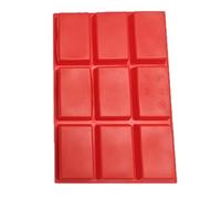 LEADSDGE Home Baking Molde de silicona para tartas, 9 secciones, rectangular, para postres familiares, divertidos y sabrosos, fáciles de usar, moldes para hacer jabón