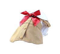 LEADSDGE Vestidos de perro para niña pequeña, camisa con lazo para mascotas, faldas de cachorros, faldas de cachorros, faldas de perro para perros pequeños y niñas