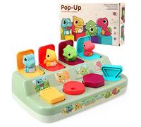 LEADSTAR Juguetes Montessori Niños 2 3 4 Años, Pop Up Dinosaurio Juguetes Sensoriales Bebes Juegos Actividades Educativos para Habilidade Motricidad Fina Regalo Niña para Cumpleaños Navidad