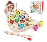 LEADSTAR Juguetes Niños 2 Años, Montessori, Juguetes de Madera, Juego de Pescar, Juegos Magnéticos, Juegos Educativos para 2 3 4 5 Años