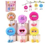 LEADSTAR Llaveros de Peluche para Niños, Llavero Bonito para Bolsas de Fiesta, Lote de Llaveros de Monstruo, Regalos para Niños Fin de Curso, Graduación 5º Grado, Detalles de Fiesta Escolar