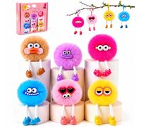 LEADSTAR Llaveros de Peluche para Niños, Llavero Bonito para Bolsas de Fiesta, Lote de Llaveros de Monstruo, Regalos para Niños Fin de Curso, Graduación 5º Grado, Detalles de Fiesta Escolar