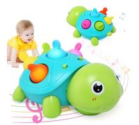 LEADSTAR Musical Juguete Gattonare Bebé 0-12 meses, Juegos Interactivos Sensoriales Niños 1 Año, Juego para Gatear con Música y Luces, Regalo Niña Niño para Cumpleaños Navidad