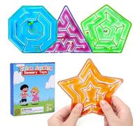 LEADSTAR Squishies de Dumpling con Purpurina y Caja, Bolas Anti-Estrés Sensoriales de Colores, Juguete Fidget de Escritorio Elástico, Regalo para Cesta de Pascua o Calcetín Navideño (B)