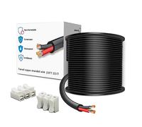 LEADTOPS 10M 22 Calibre 22/3 Cable Eléctrico de 3 Conductores Cable de 3 Núcleos 3x0,3mm² para luz LED, Automotriz, Equipamiento de Embarcaciones