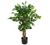 Leaf Árbol ficus Artificial de Hoja perenne, 90 cm
