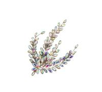 Leaf Bridal Headpiece Tiara Accessories For Women Girls Crystal Hairclip Wedding Jewelry(FMulticolor)