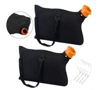 Leaf Collection Bag WGBAG500 - Bolsa de repuesto resistente compatible con modelos WORX WG500, WG501, WG502, WG505 y WG509 - Paquete de 2 con costuras reforzadas y correas ajustables