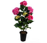 Leaf Design UK - Árbol de Flores Artificiales realistas, Color Rosa Hortensia, 90 cm