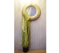 Leaf Design UK - Planta de césped Artificial Realista con Maceta