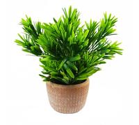 Leaf Design UK - Planta de follaje Artificial Realista con Maceta, 22 cm, Color Miel Oscuro