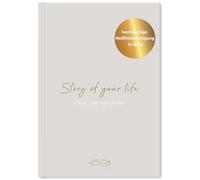 LEAF & GOLD® Libro de bebé para escribir, recuerdos del primer al 18º año, diario de bebé para niñas y niños, regalo de nacimiento 17 x 24 cm