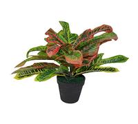Leaf Hoja Artificial Codiaeum Multicolor casa Planta, 40cm