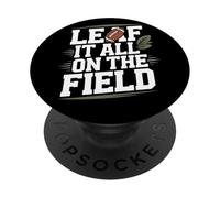 Leaf It All on The Field Fútbol de otoño PopSockets PopGrip Adhesivo