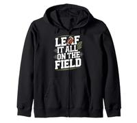 Leaf It All on The Field Fútbol de otoño Sudadera con Capucha