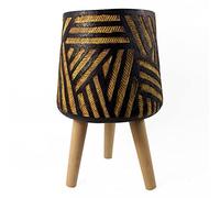 Leaf Macetas Grandes de Fibra de Vidrio, 45 cm, Bali