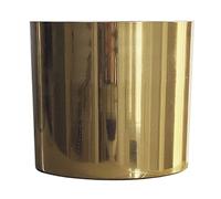 Leaf Metal Planter Plant Pot with Brushed Brass Finish 20 x 18cm Marca
