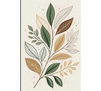 Leaf Pattern Composition Notebook - Natural & Elegant Lined Journal: Eco-Inspired Notebook for School, Notes & Creative Writing