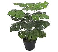 Leaf Planta Monstera Artificial de 60 cm en Maceta Negra