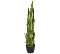 Leaf Plantas Artificiales Tropicales de diseño, 90 cm, Sansevieria Trifasciata
