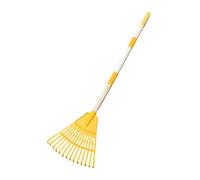 Leaf Rake - Rastrillo de hojas de de 14 dientes, rastrillo de césped desmontable en forma de abanico | Juguete de jardín para recoger hojas muertas | Escoba exterior para césped de