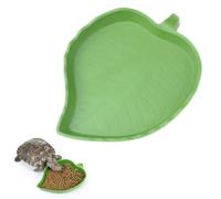 Leaf Reptile Food Water Bowl , Drinking and Eating Dish Tortoise Habitat | Water Plate for Turtle, Hamsters, Snakes, Hermit Crab, Crawl Pet