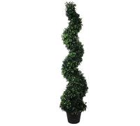 Leaf Torre Artificial de árbol topiario en Espiral con diseño Superior de Metal, 120 cm, boj Natural, 120 cm