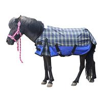 LEAFOREST Alfombra Impermeable de 600 Denier Shetland, Alfombra Pony, Potro, sin Relleno, Azul, 45 Pulgadas