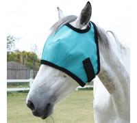 LEAFOREST Máscara de mosca para caballo, protección UV, malla completa sin orejas para burro, equinos, lago azul mazorca