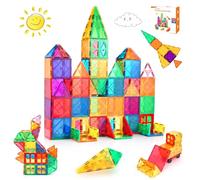 LeagoEra Bloques Magnéticos Construcción Niños, 70 Piezas Construcciones Magneticas Niños Bloques de Construcción Magnéticos Juego Magnetico Juguetes Niños 3 4 5 6 7 Años
