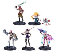 League of Legends, Paquete de Las Ciudades duales con Figuras coleccionables y Accesorios de Jinx Exclusiva, Heimerdinger, Vi, Caitlyn y Ekko de 10,2 cm, a Partir de 12 años