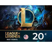 League of Legends Riot Points 20 USD Key - UNITED STATES