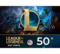 League of Legends Riot Points 50 USD Riot Games Key - UNITED STATES