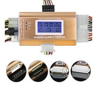 LEAGY 20/24 4/6/8 Pin 1.8 "Ordenador LCD Probador de Fuente de alimentación de PC para SATA, IDE, HDD, ATX, ITX, BYI, BTX, PCI-E, Conectores Color Oro