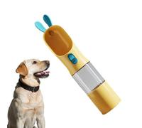 Leak Proof Dog Travel Bottles, 2 en 1 Food and Water Container for Dogs, Portable Cat and Dog Bottle, Lightweight Compact Travel Pet Accessory 10.83x3.15" for Traveling, Strolling
