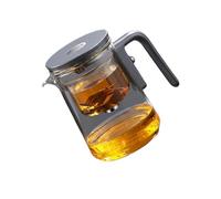 Leak-Proof Glass Tea Kettle, Press Control Teapot with Tea and Water