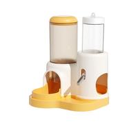 Leak-Proof Hamster Water Dispenser - 2-in-1 Automatic Feeder Waterer | Large Capacity No-Drip Bottle with Ball-Bearing Design | Small Pet Drinking Food Container For Gerbil Chinchilla Hedgehog Ferret